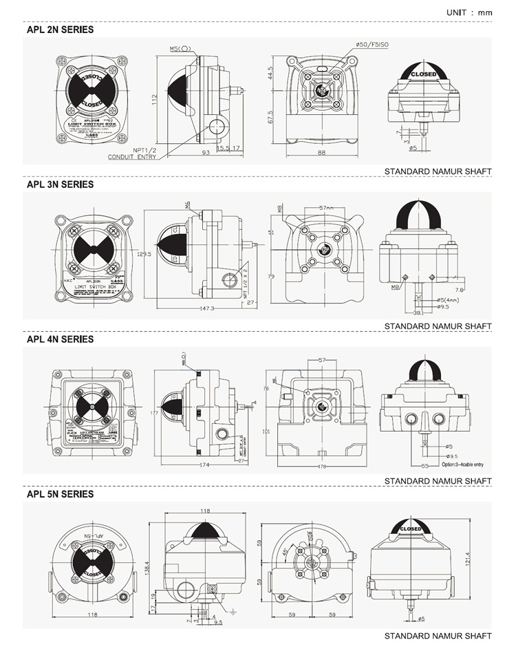 APL-510N限位開(kāi)關(guān)結(jié)構(gòu)圖